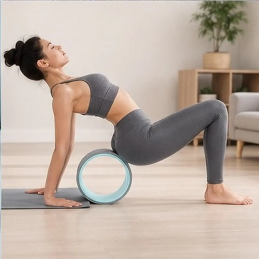 6.5 Inch Yoga Wheel Backbend Artifact Yoga Roller for Pilates Chest Open Shoulder Stretch Waist Shape Training