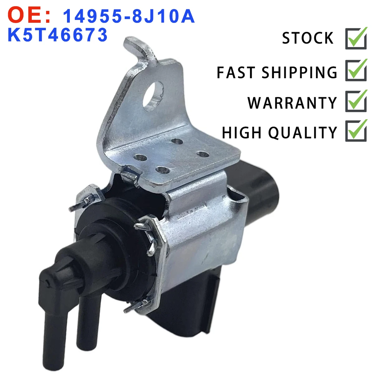 14955-8J10A K5T46673 VIAS Control Solenoid Valve Fit for Nissan Altima Frontier Maxima Murano NV Xterra 149558J10A