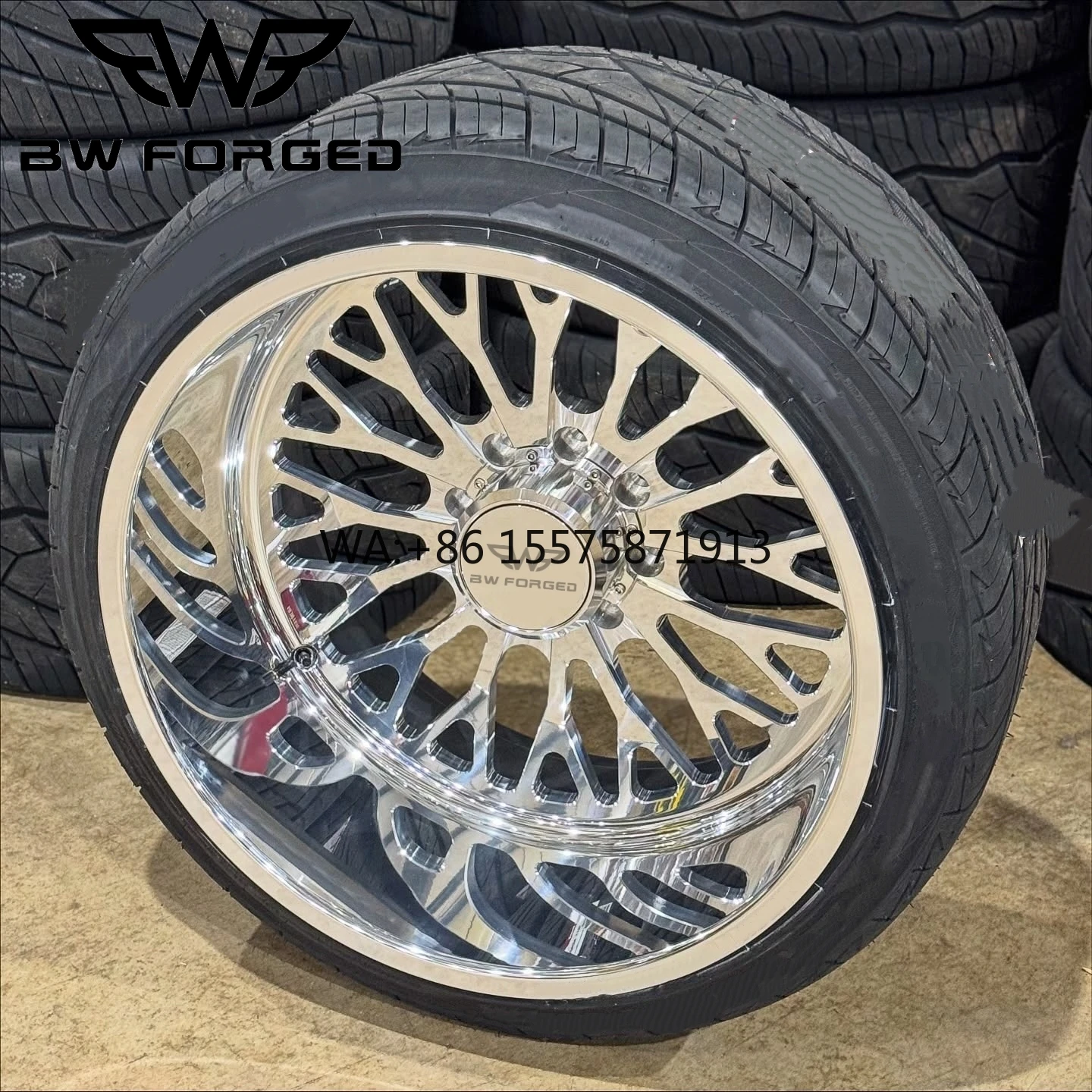 

Polished Chrome Forged Truck Wheel 20x10 22x10 22x12 24x12 for F150 F250 F350 Silverado1500 2500 6x139.7 8x180 8x165.1