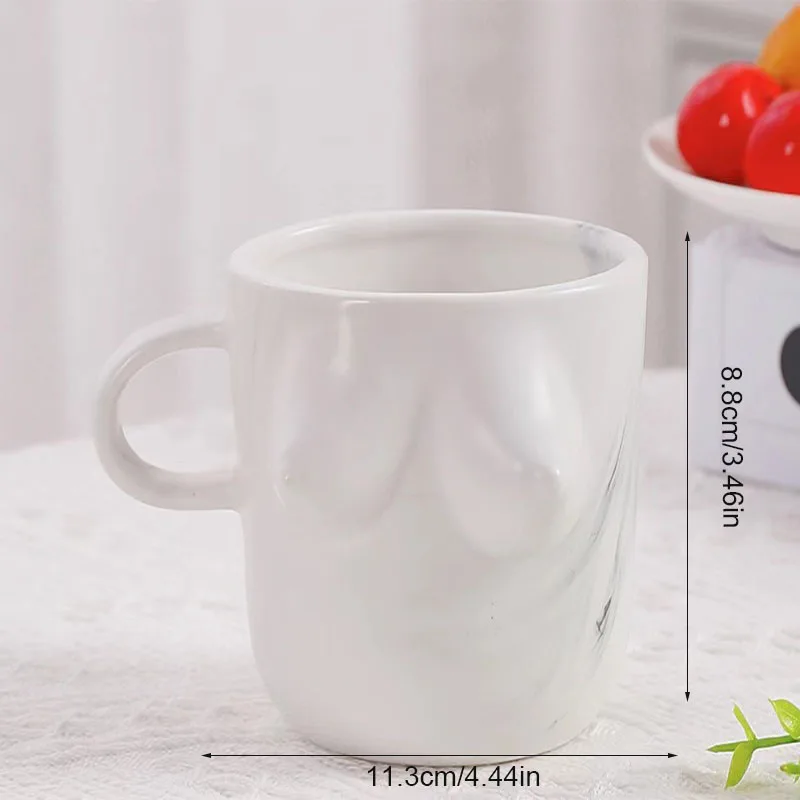 European style personalized human breast creative ceramic material household personalized Mug