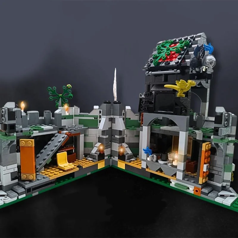 833 قطعة MOC القلعة السحرية الغابات المحرمة نموذج اللبنات لعبة العمارة لتقوم بها بنفسك الإبداعية الطوب هدية الكريسماس للأطفال #2