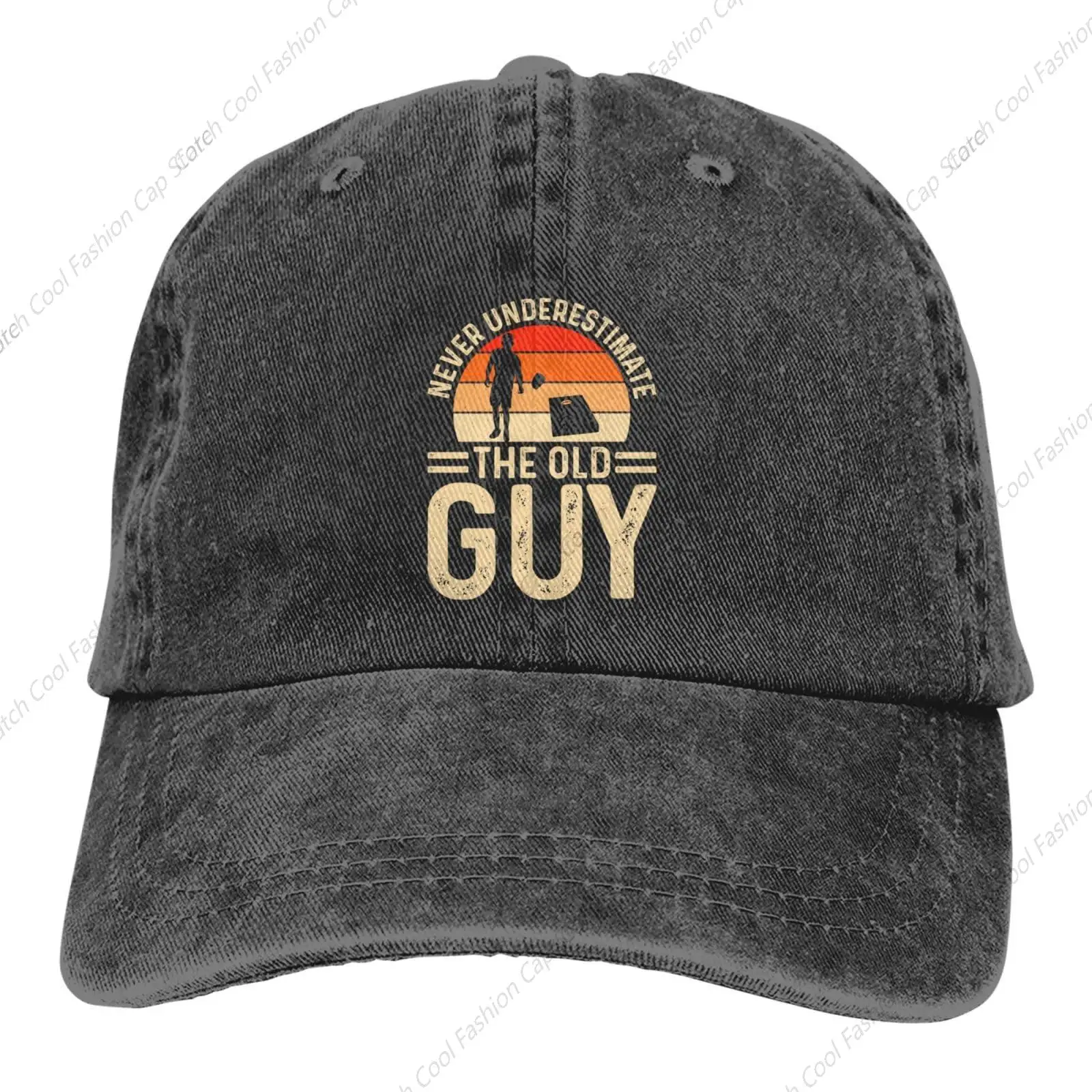 The Old Guy Baseball Cap for Men Women Vintage Trucker Denim Hat Washed Cotton Fashion Unisex Adjustable Sports