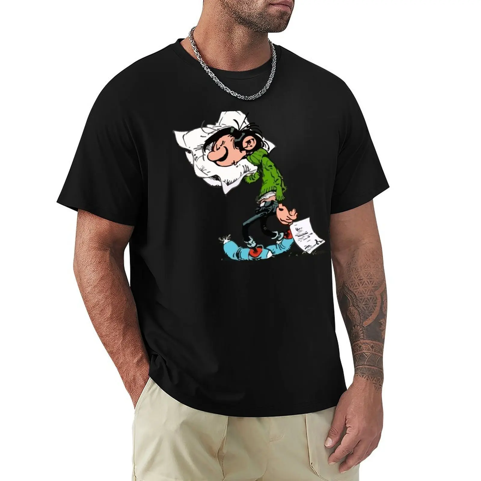 Gaston Goof with Pillow T-Shirt t shirt for man T-Shirt