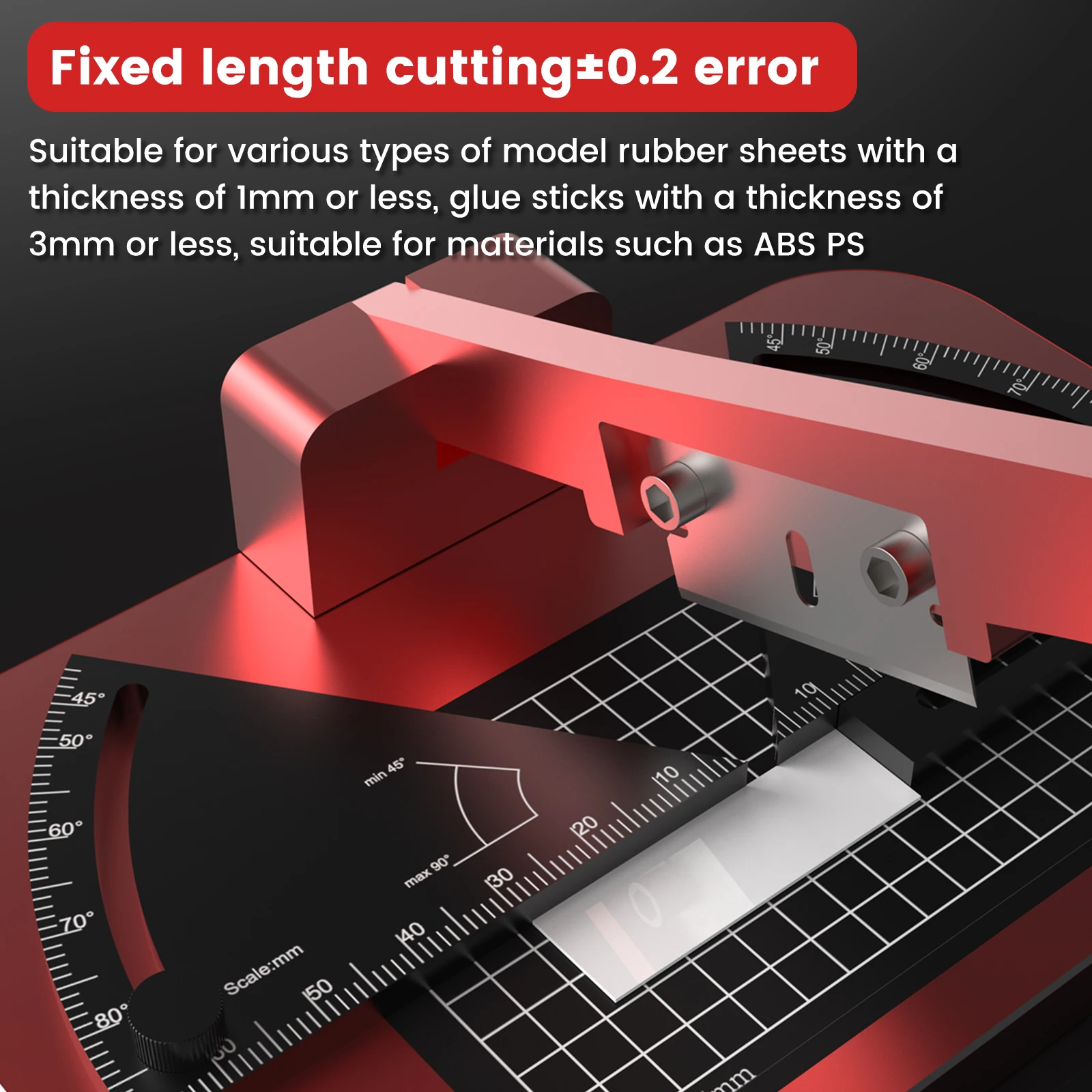 Precision Angle Cutter Station Fixed Angle Model Tool Accurate Shaping Cut Rubber Plates Rods Plastic DIY Crafting Accessories