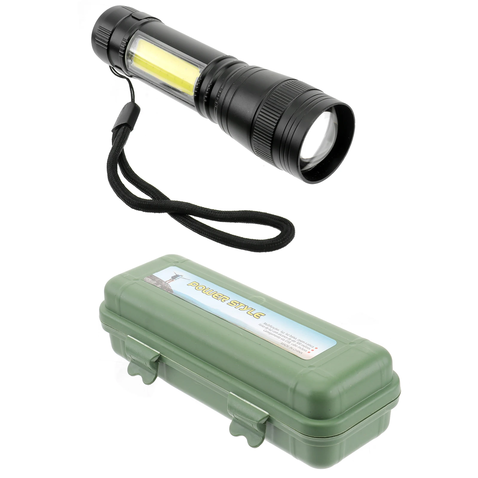 

3 set 【】Zoom Flashlight Rechargeable Led Torch Strong Light Usb Flashlight For Camping Emergency Outdoor Cob Multiple Modes