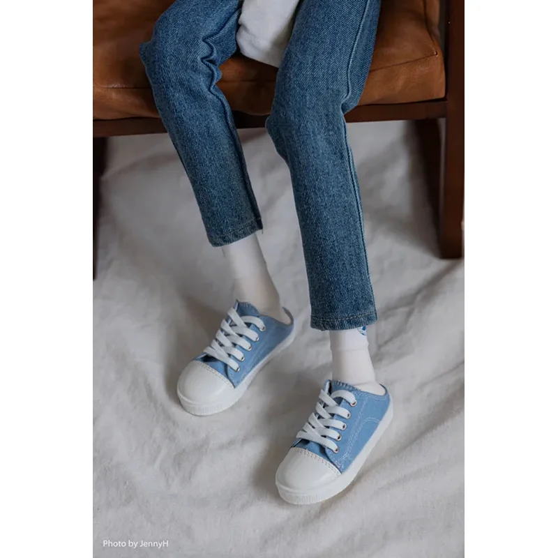 รองเท้าผ้าใบสำหรับตุ๊กตา BJD/SD แบบหุ้มส้นต่ำ สีสันสดใส น้ำเงิน เหลือง ขนาด 1/3 1/4 ของเล่น ของขวัญ อุปกรณ์เสริมสำหรับตุ๊กตา
