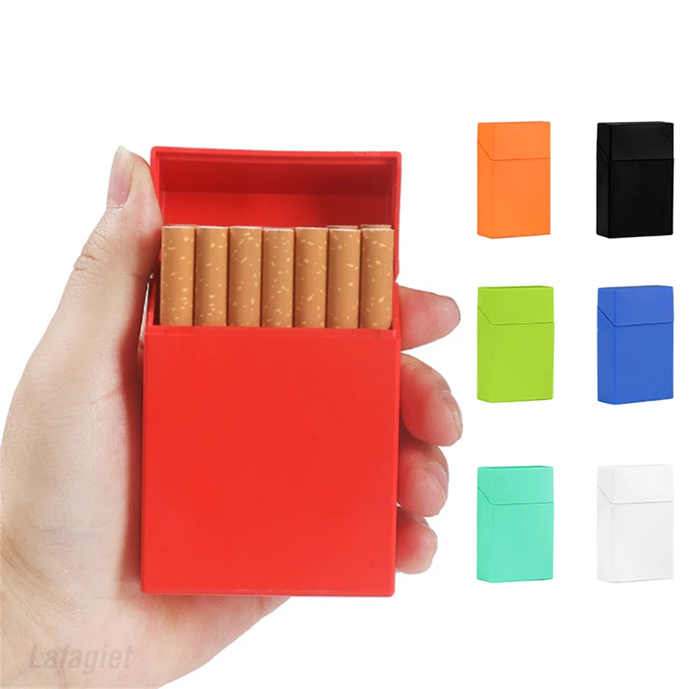 Portable Pocket Cigarette Box Silicone Cigarette Case Tobacco Holder Durable Cigarette Storage Container Men Smoking Accessories