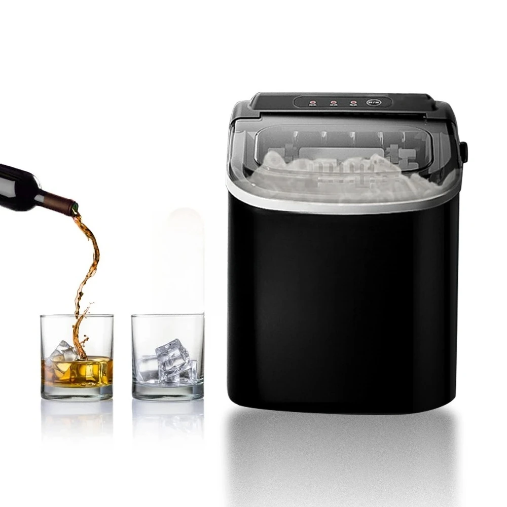 Household 12Kg Ice Maker Machine for Portable Countertop Automatic Electric Ice Cube Making Machine Self- Cleaning Function