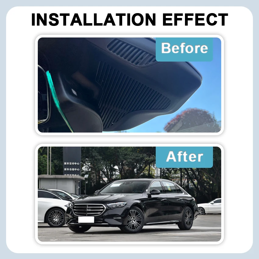 4K 2160P WIFI Camera Night Vision DashCam Car Dvr Video Recorder For Mercedes Benz E Class W214 S214 X214 2024 2025 E300L E260L