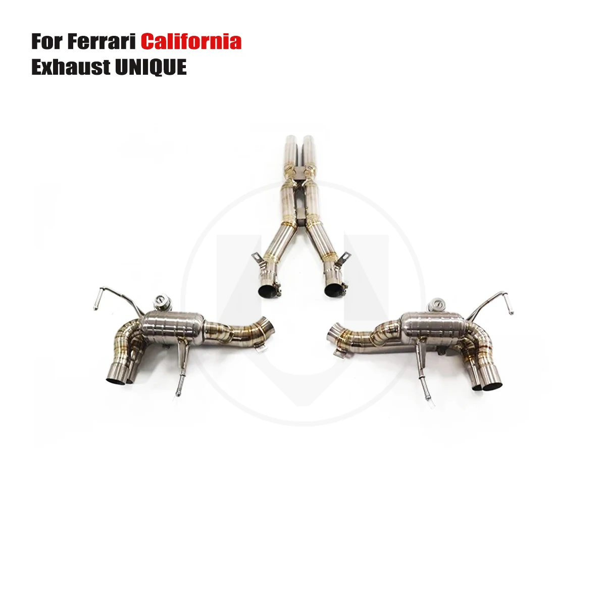 UNIQUE Designs 2009-2013 Ferrari California 4.3L TC4 titanium sports Valved  Exhaust System