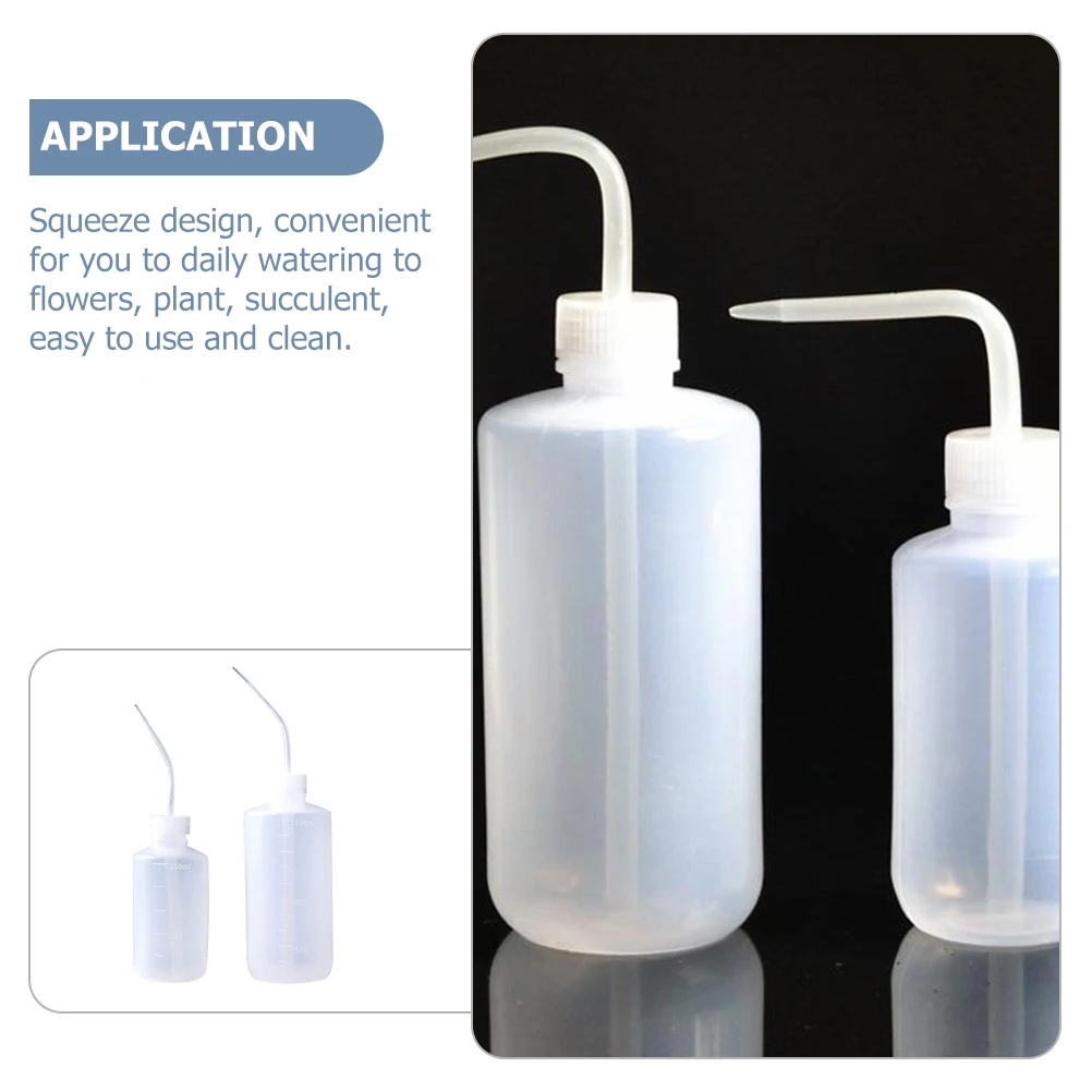 

2 pcs Squeeze Watering Bottle Plastic Succulent Irrigation Can For Plant Flower Lightweight Compact Size Easy To Use