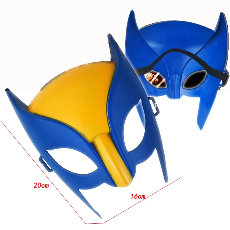 Marvels Wolverine Wolf Claws Mask Cape Anime Action Figures Cat Talon Facepiece Cloak Kids Cosplay Classic Toys Children Gift