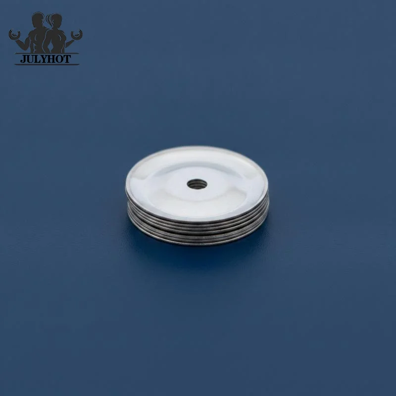 50pcs Tambourine Ring Cymbals Ching Rings Percussion Instrument Drum Ring Double Row Rattle Drum Rings Accessories