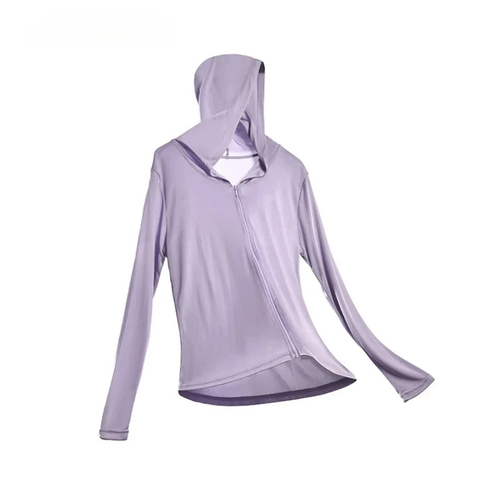 Vêtements de Protection solaire en soie de mûrier naturelle 30%, haut tricoté pour femmes, sweat à capuche respirant à manches longues, nouveauté printemps/été 2026