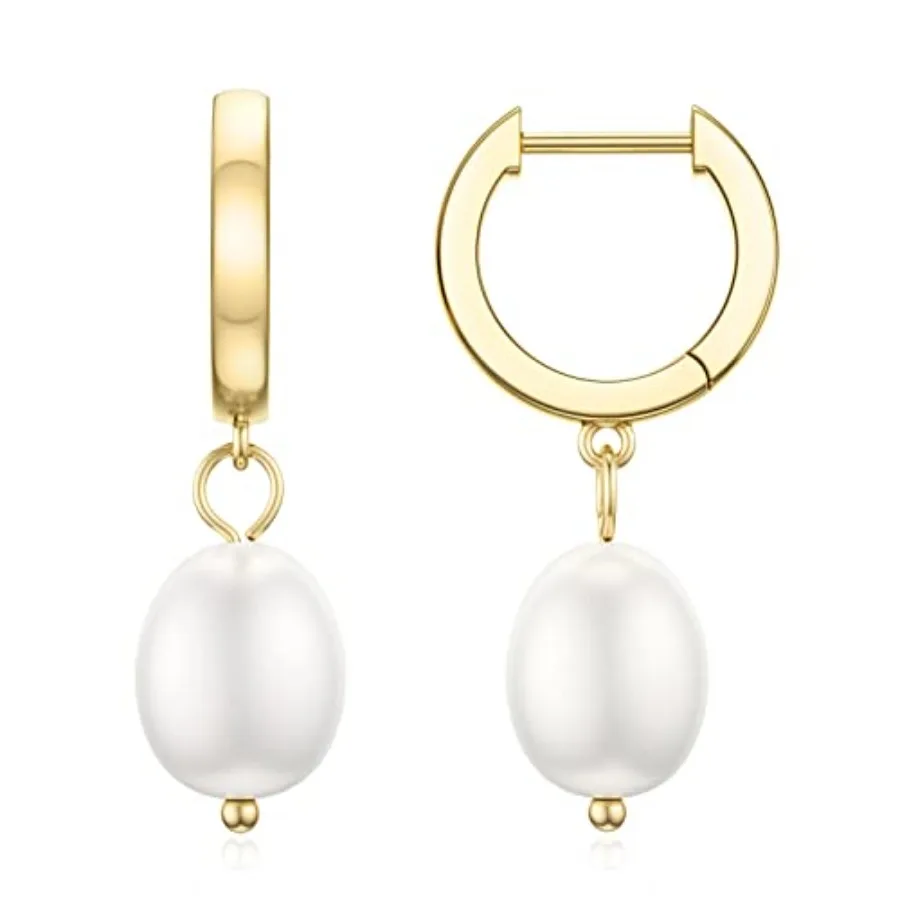 Pendientes de Plata de Ley SEVENWELL de Alta Calidad para Mujer, con Diseño de Cruz, Corazón, Celestial, Perla, Aro con Circonitas