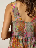 Plus Size Women's Jumpsuit, Wide Strap Square Neck Printed Casual Street Fashion Loose Wide Leg Jumpsuit - Image 3