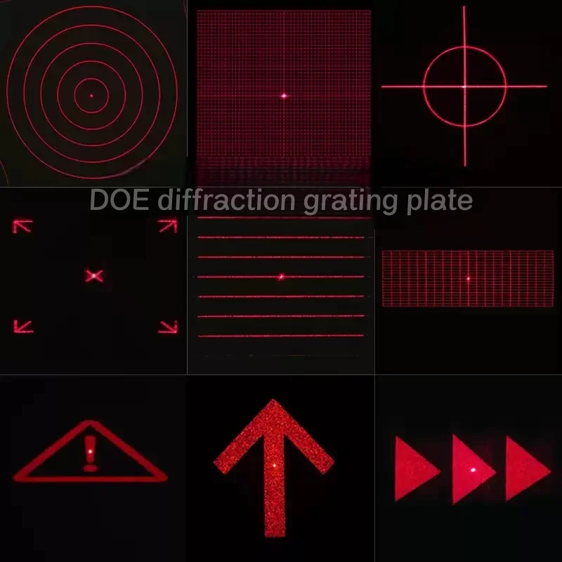 5mmx5mmx0.3mm Laser Projection Grating Diffractive Optical Element(DOE) Lens DG Light Pattern Stage Star Lighting Effect