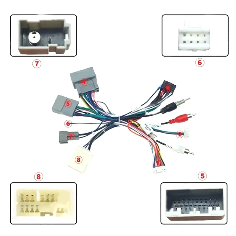 

16 PIN Android Radio Power Cable Adapter W/ Canbus Box For Honda Civic /CRV 2012-2015 Dedicated Modified Line