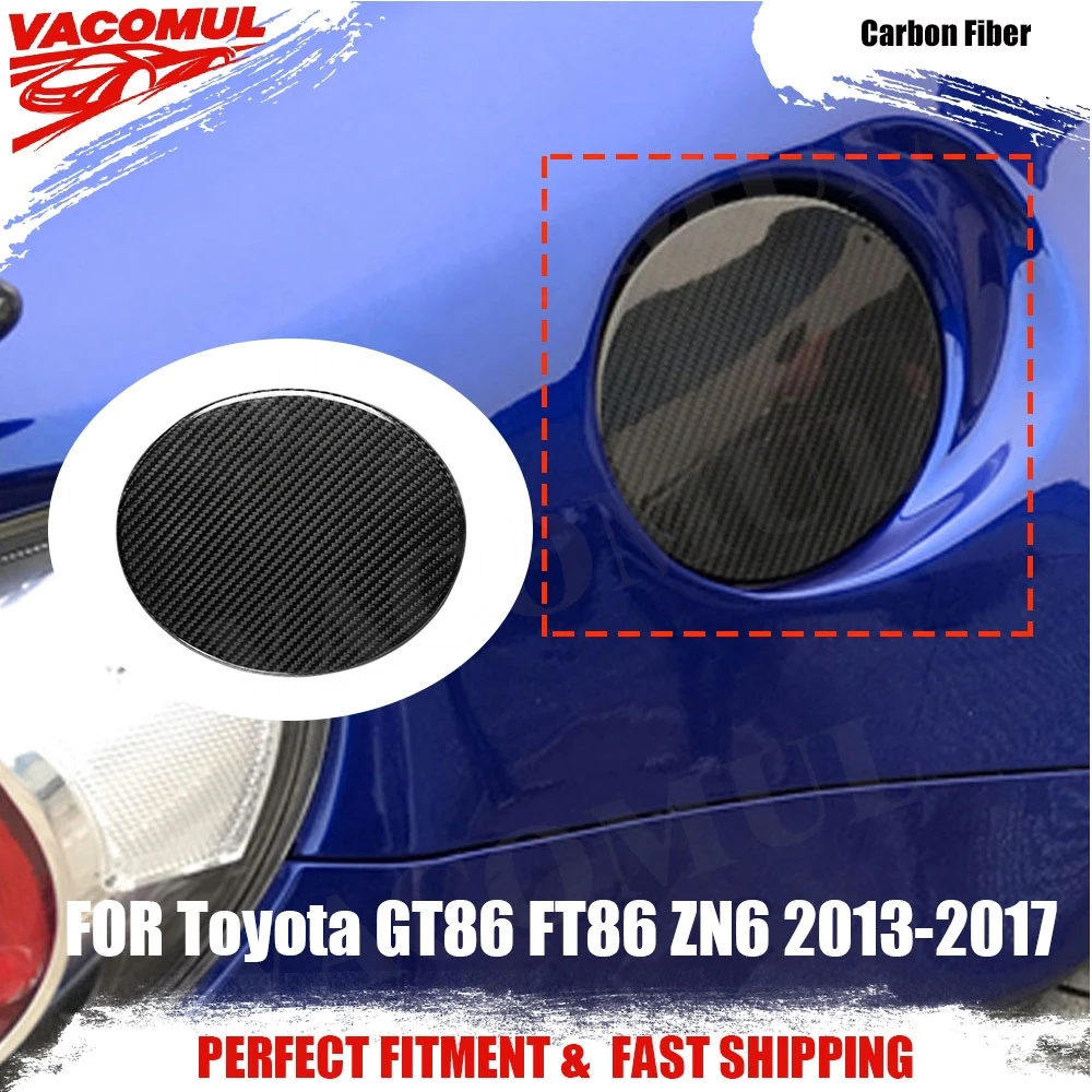 

VACOMUL Carbon Fiber Outside Oil Filler Door Fuel Tank Cap Trim Cover For Toyota GT86 FT86 ZN6 Subaru BRZ 2013-2017
