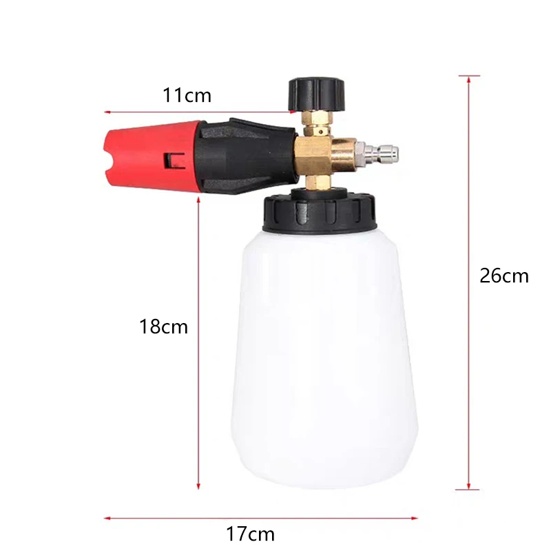 Car Washer Jet Adjustable High Pressure Snow Foam Lance 14 Quick Release with Five Colors Nozzles For Karcher Cleaning Tools