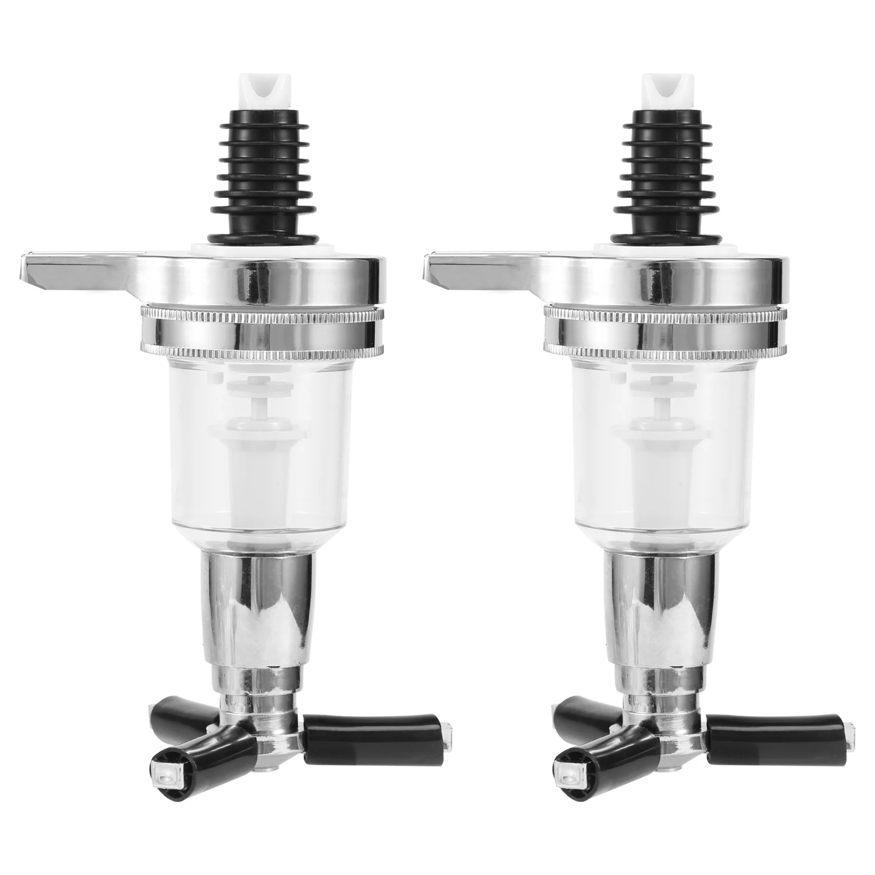 2Pcs 45Ml/1.5Oz Bar Butler Wall Mounted Replacement Nozzle Shot Dispenser for Revolving Liquor Caddy Bottle Holder