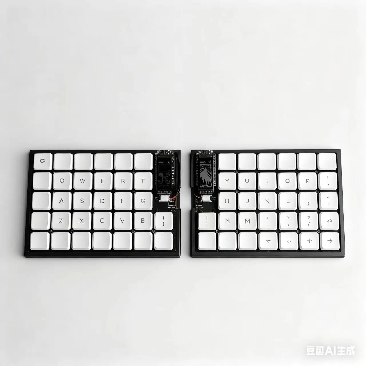 ワイヤレス FelixKeeb Choc V1 オルソリニア スプリットキーボード ZMK