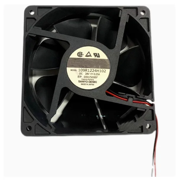 

Новый оригинальный вентилятор 109R1224H102 24 В 0,25 А SANYO 12038 12 см