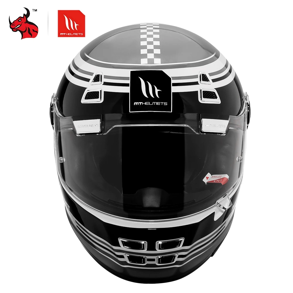 

Motorcycle Helmet Retro High-Performance Abs Shell Clear Visor Vent System Ece Dot Removable Comfort Liner For Racing
