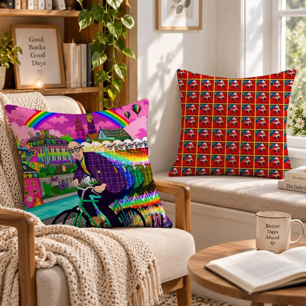 History Retro A-Albert Hoffman 1943 Cushion Cover Soft Short Cover Washable Sofa Bed Dorm Garden Home Office Chair Decor