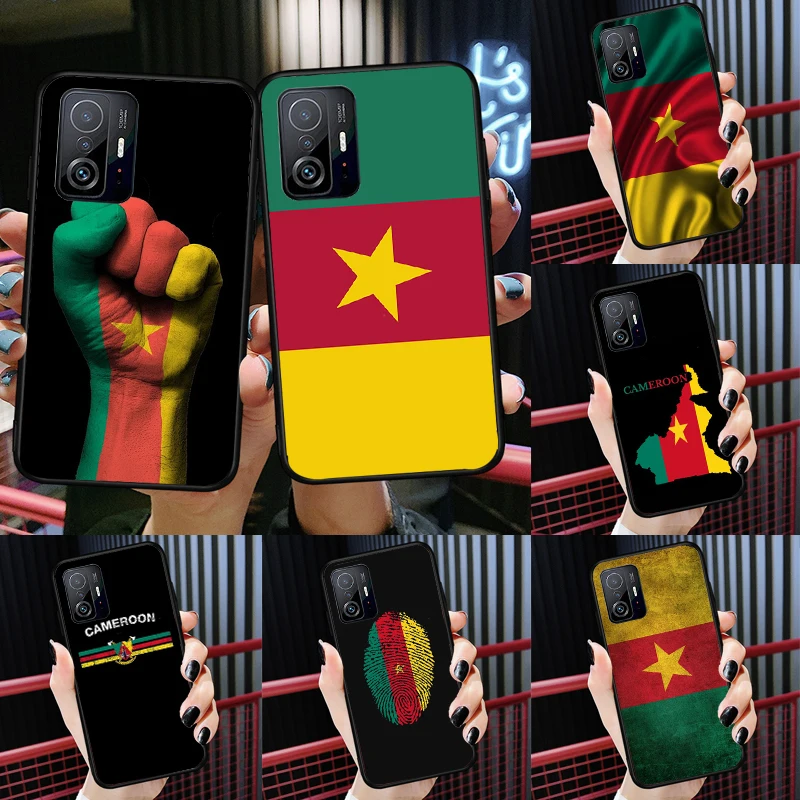 Republic of Cameroon Flag Case For Xiaomi 12T 11T 13 Pro 12X 12 Lite Cover For POCO F5 X5 X3 Pro X4 F4 GT F3 M5s C40