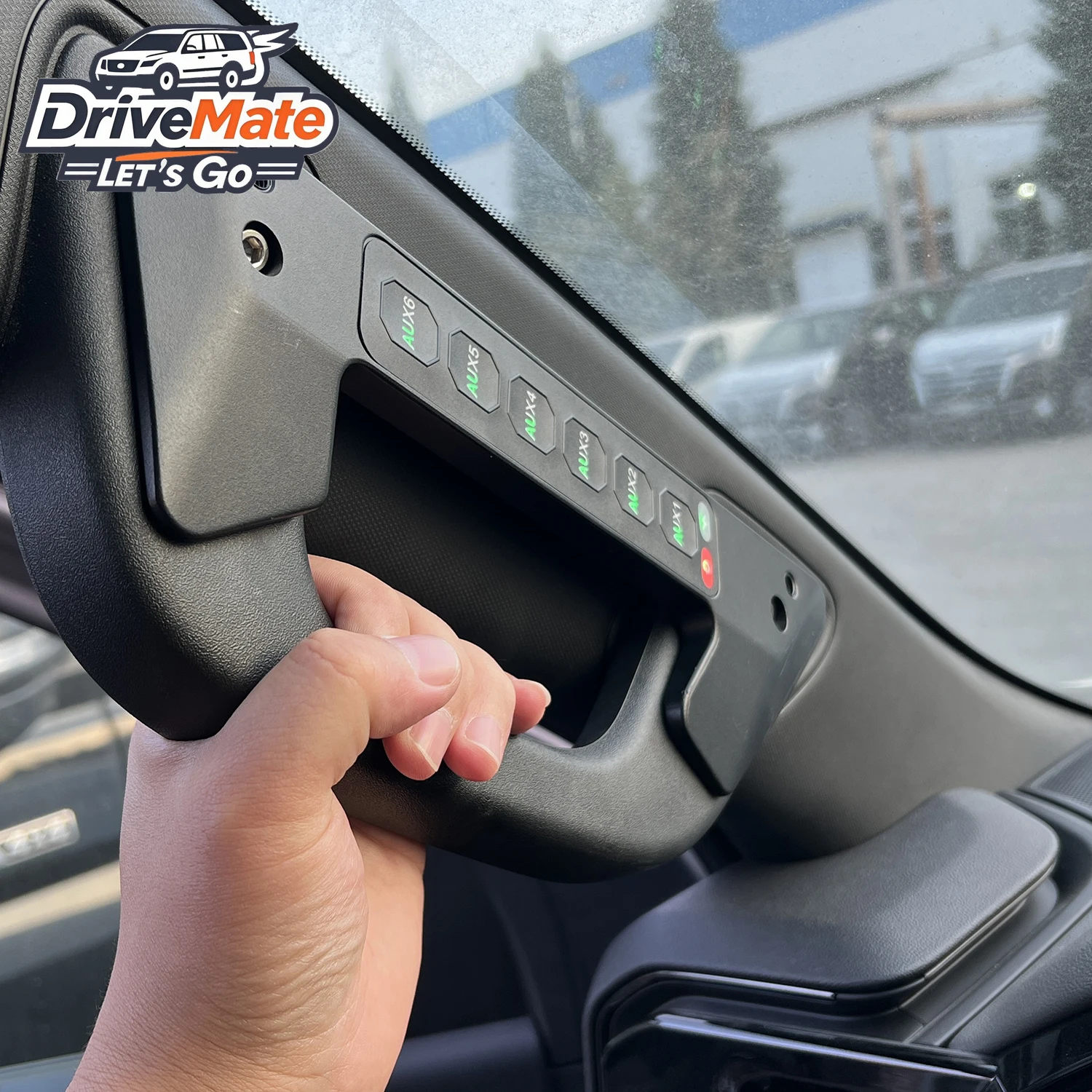 For Silverado 12V/24V Wireless Control Car Switch Panel with 6 Gang New Condition ACC Line Headlight Switch Grab Handle Switch