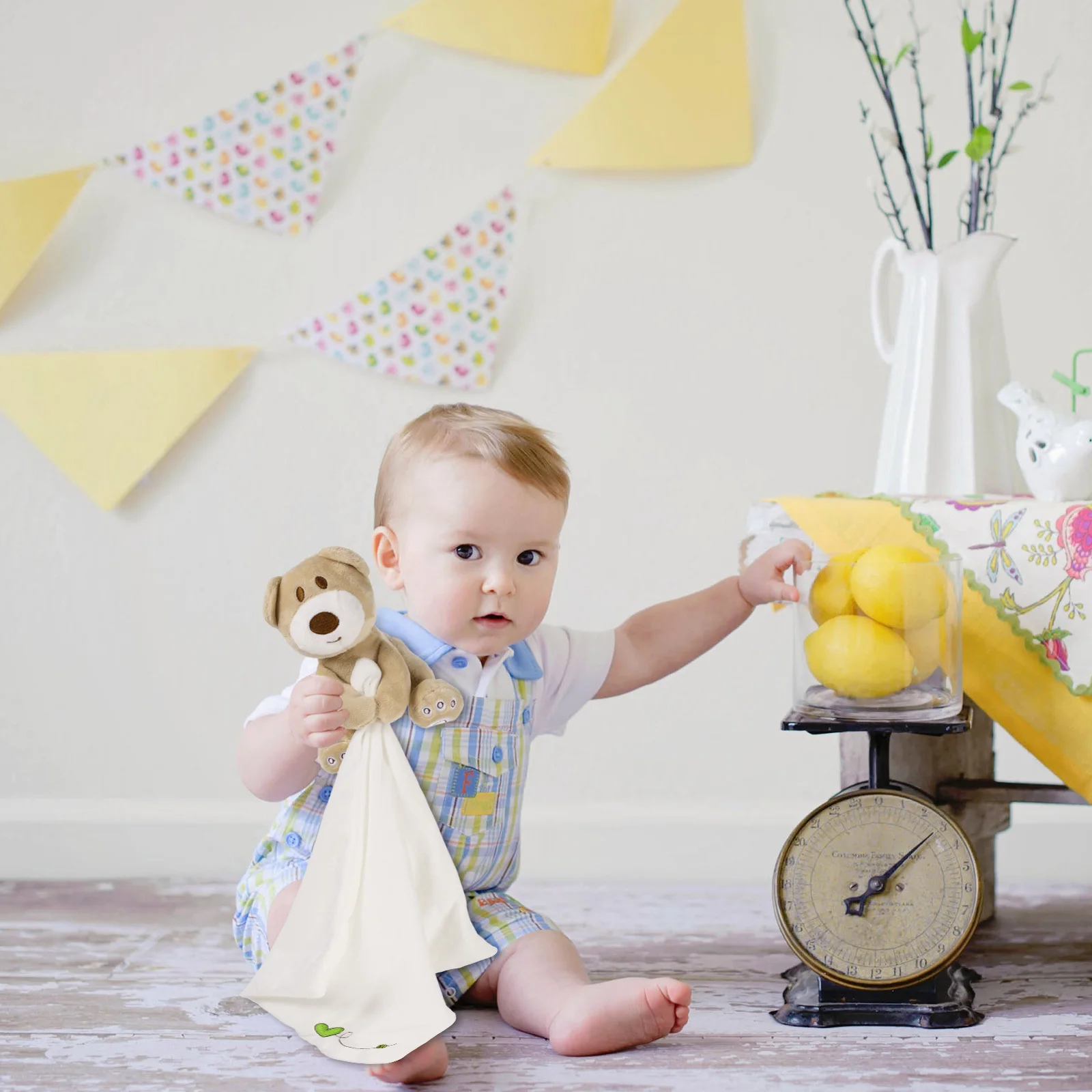 بطانية أمان الدب الرائعة للأطفال - لحاف من الألياف اللدنة المصنوعة من القطن الناعم مع شخصية كرتونية مرفقة، نوم مهدئ #3