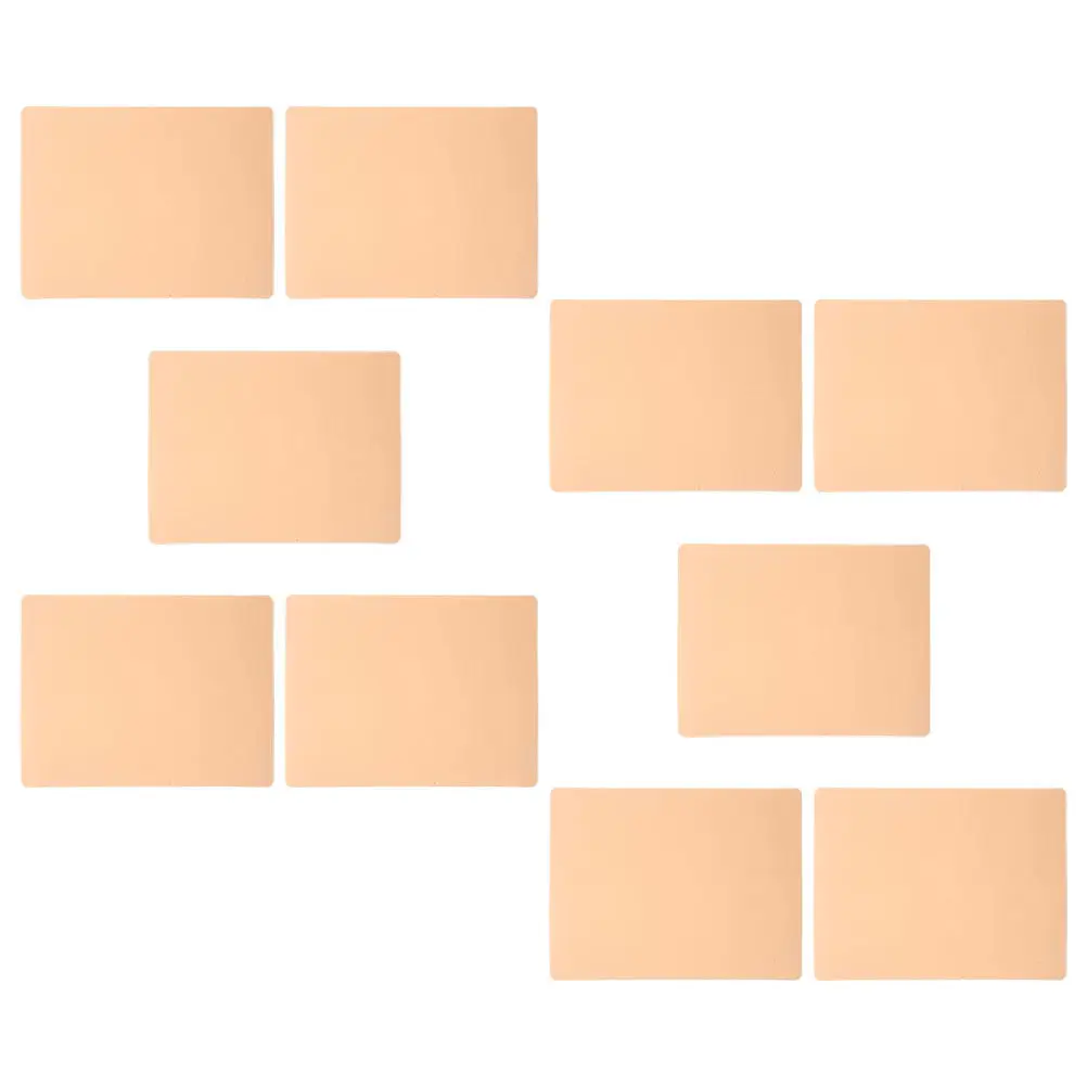 

10Pcs Reusable Tattoo Practice Silicone Fake Skin for Tattoo Practice Microblading Lip Tattooing Beauty Technician