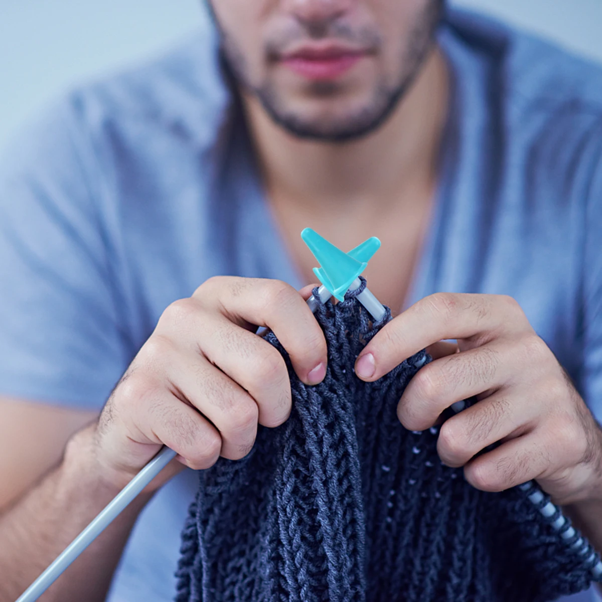 

10Pcs Silicone Knitting Needle Caps Anti Slip Needle Point Protectors Practical DIY Handicraft Accessories Knitting Accessories