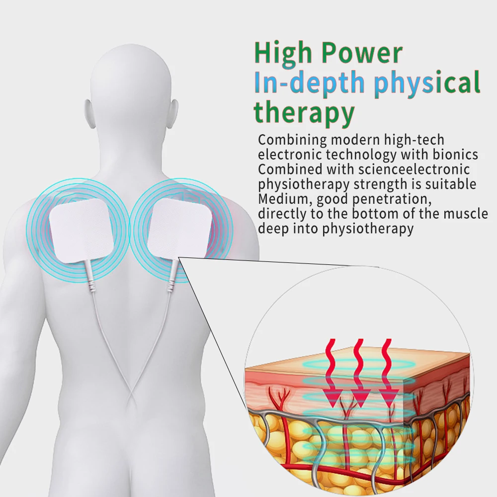Máquina de terapia Tens Massageador de pulso elétrico EMS Estimulador muscular Emagrecimento Mioestimulador Aparelho terapêutico Massageador