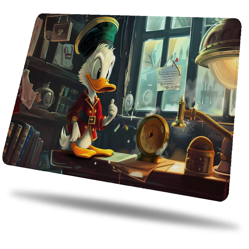 Small Custom Mouse Pad Anime Scrooge McDuck Rubber Mat Pc Gamer Girl Computer Accessories Desk Accessory Mousepad Company Gaming