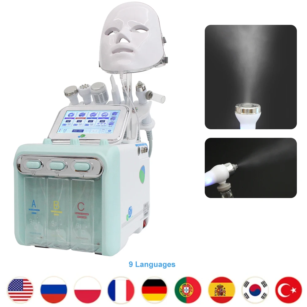 New Hydro Dermabrasion Machine Deep Facial Cleaning  Lifting Water Oxygen Spray Skin Care Bubble SPA Beauty Equipment