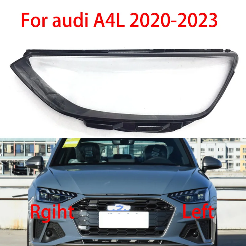 Car Headlights Lampshades Housings Lens Clear Headlamp Shade Headlamp Housing Clear Lampshade Plexiglas For Audi A4L 2020-2023