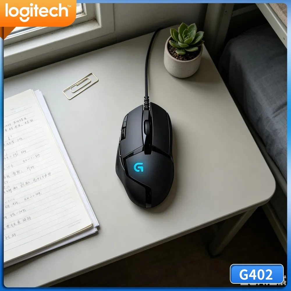 Logitech G402 Hyperion Fury Gaming Mouse 8 Buttons 32-Bit ARM Processor 500 IPS 20M Clicks Ergonomic Design