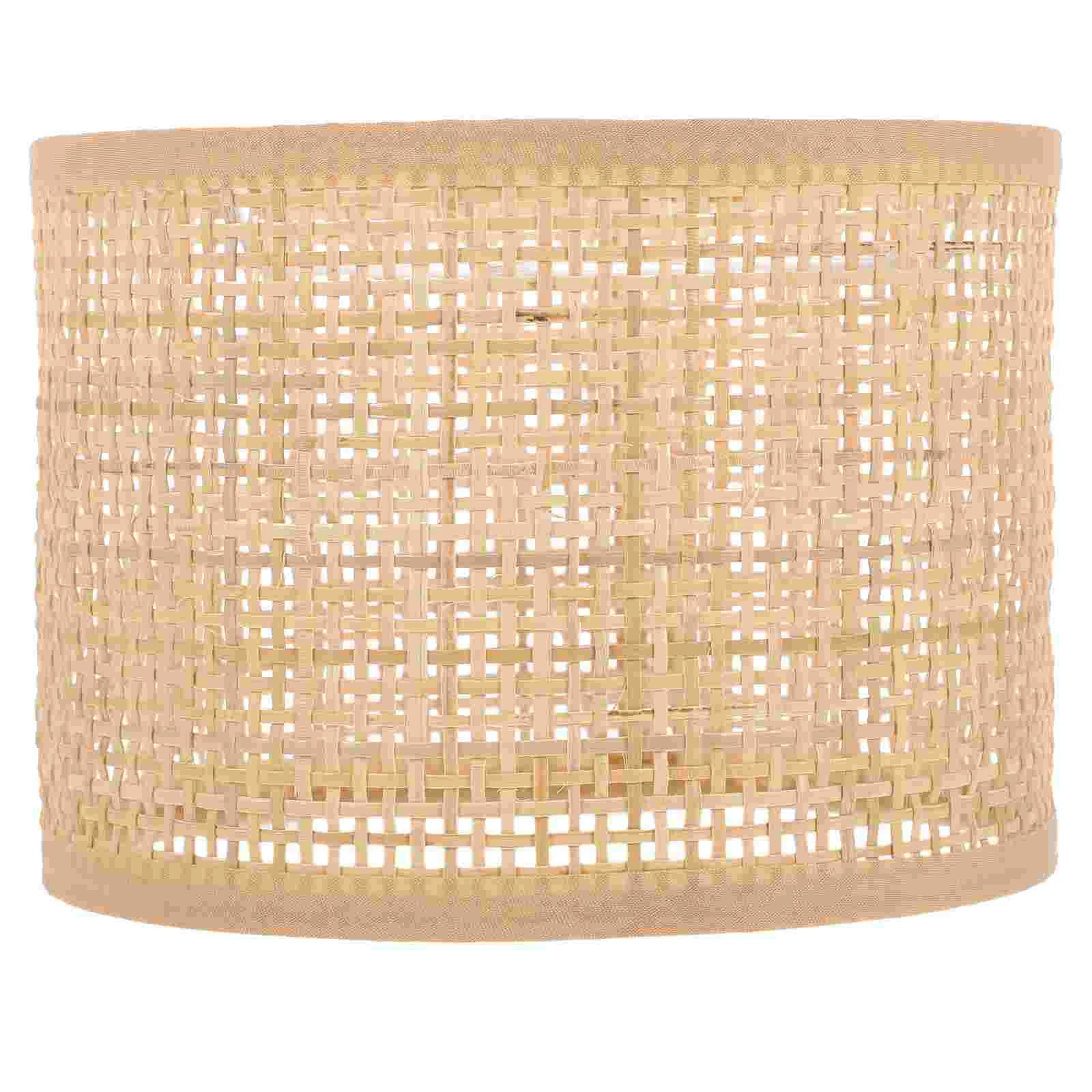 

Woven Lampshade Ornament Lampshade Decor Accessory Accessory Basket Wall Rattan DIY Light Weaving Craft Home Creative Child