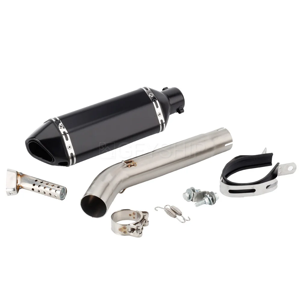 Voor Yamaha Yzf600r Thundercat 1995-2007 Fzr600r Genesis 1994-1996 Escape Slip-On Motorfiets Uitlaatdemper Met Mid Link Pipe