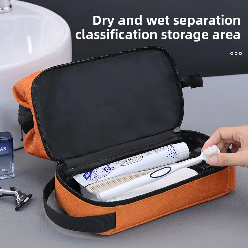 Multi functional double-layer wash and storage bag, high-end cosmetics wash and care storage bag