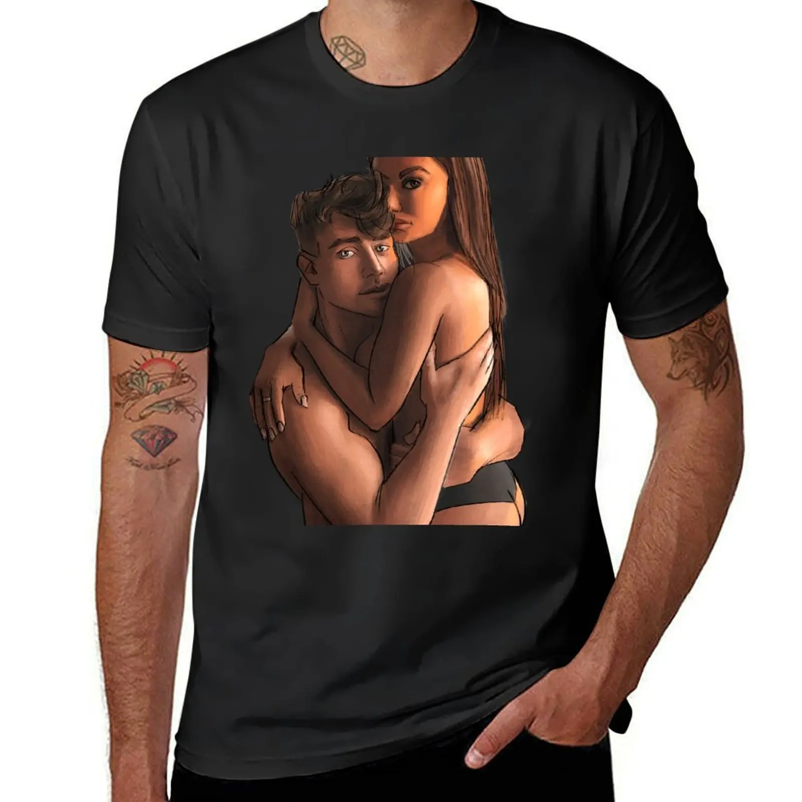 too hot to handle netflix artwork T-Shirt graphics hippie clothes plain t shirts men