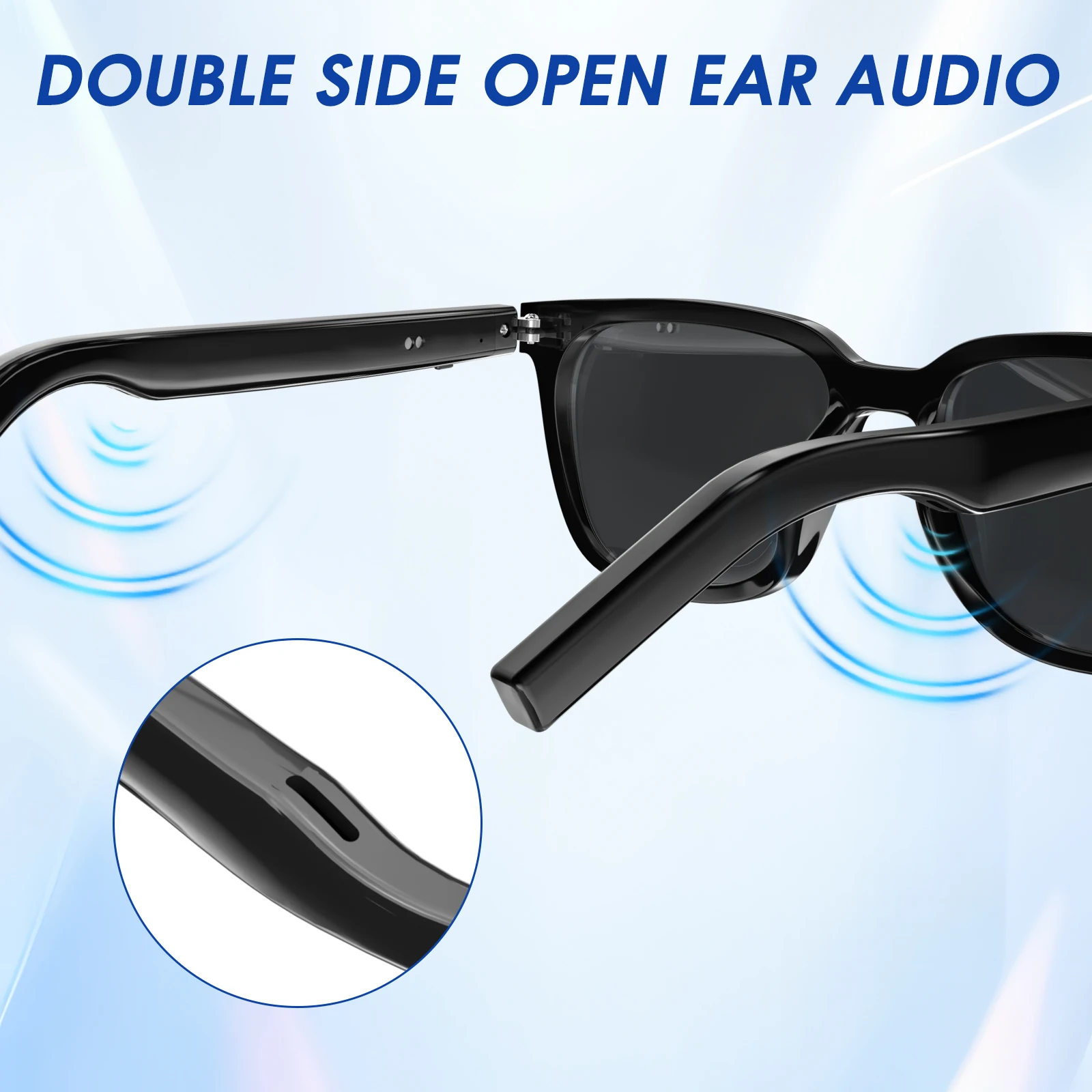 ブルーライトカットスマートグラス UVカット 調光サングラス - Photochromic Smart Sunglasses Audio のレビューと価格