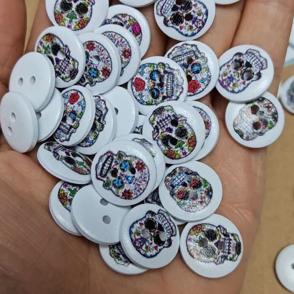 50PCS Round 2 Hole …