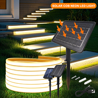 24V Solar COB Neon Light Strips 320LEDs/m Flexible Light 6x12mm Waterproof IP67 5m 10m LED Strip For Outdoor Garden Decoration