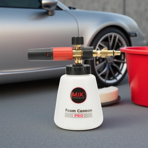 MJJC Snow Foam Lance PRO 2.0 เครื่องฉีดน้ําแรงดันสูงใช้งานร่วมกับอะแดปเตอร์ต่างๆ 1.2L Big ปาก Anti-Leak ขวดโฟมปืน CANNON