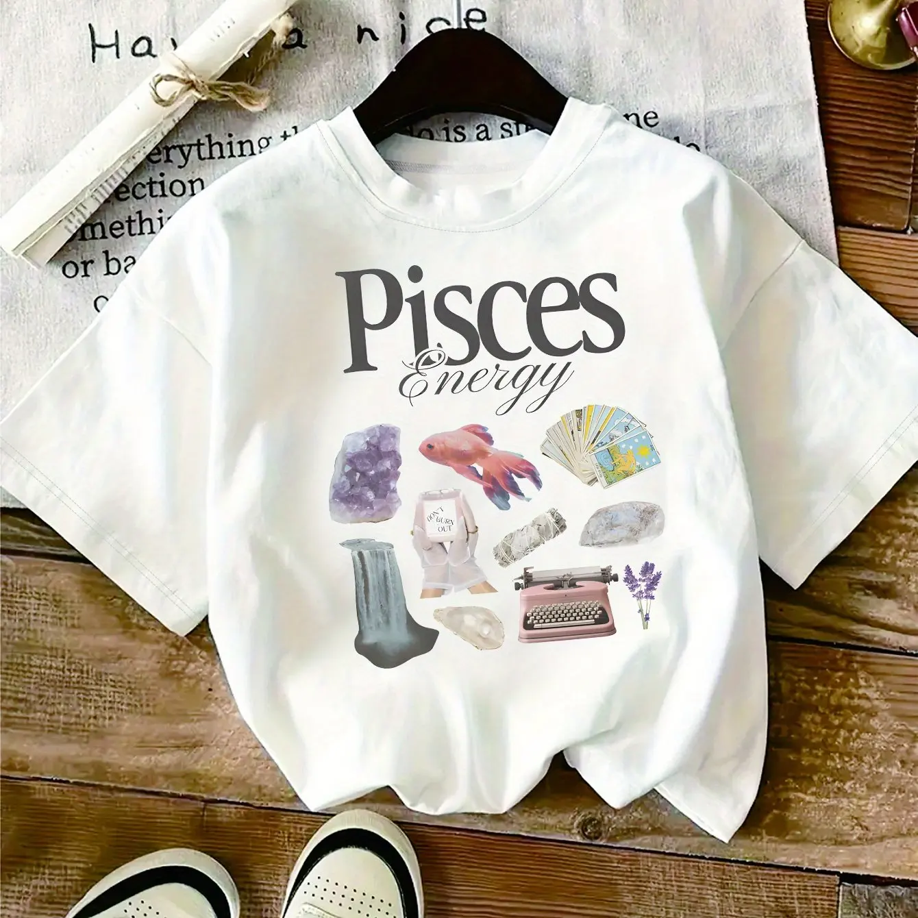 

Зодиак Астрология Графический принт Лето Осень Зима Мужские и женские футболки с короткими рукавами Повседневные свободные уличные уличные футболки