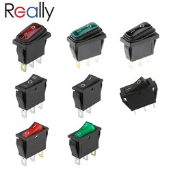 REALLY 15A 250V/20A 125V AC Rocker Switch KCD3 ON-OFF Boat Marine Electrical Equipment With 220V Light Power Switch