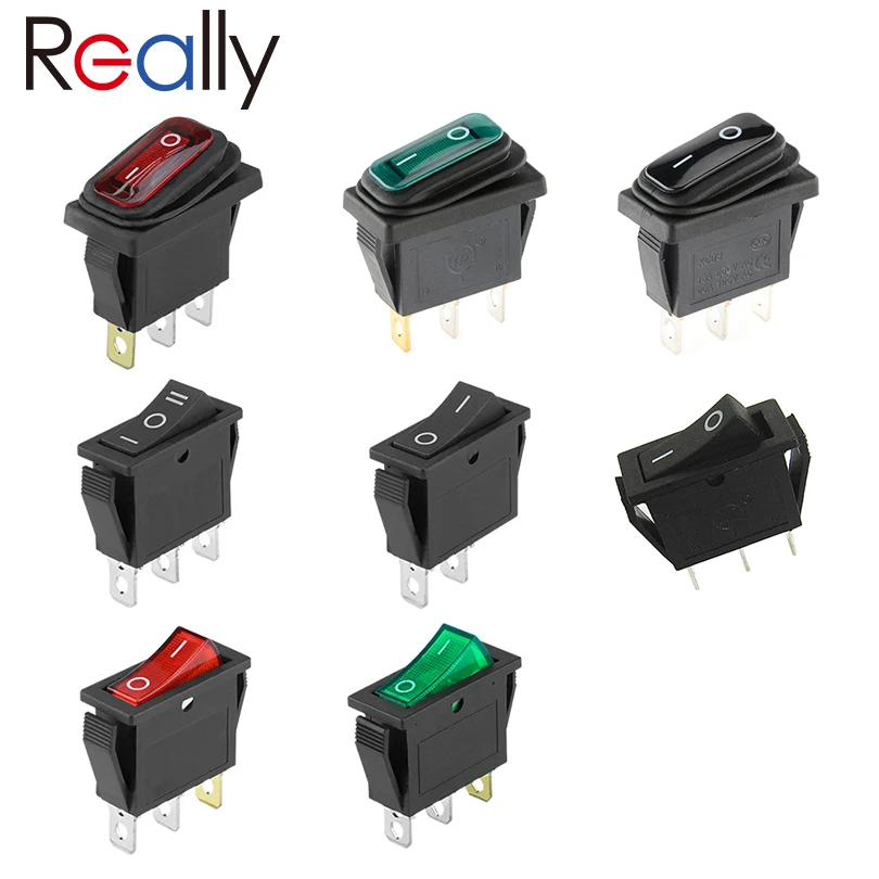 5 sztuk naprawdę 15A 250 V/20A 125 V AC przełącznik kołyskowy KCD3 ON-OFF łódź morski sprzęt elektryczny z wyłącznikiem zasilania światła 220 V